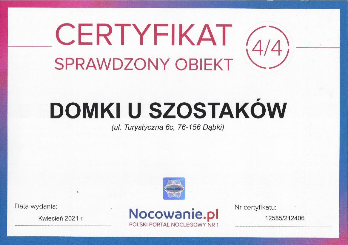Domki U Szostakow Dąbki Exterior foto
